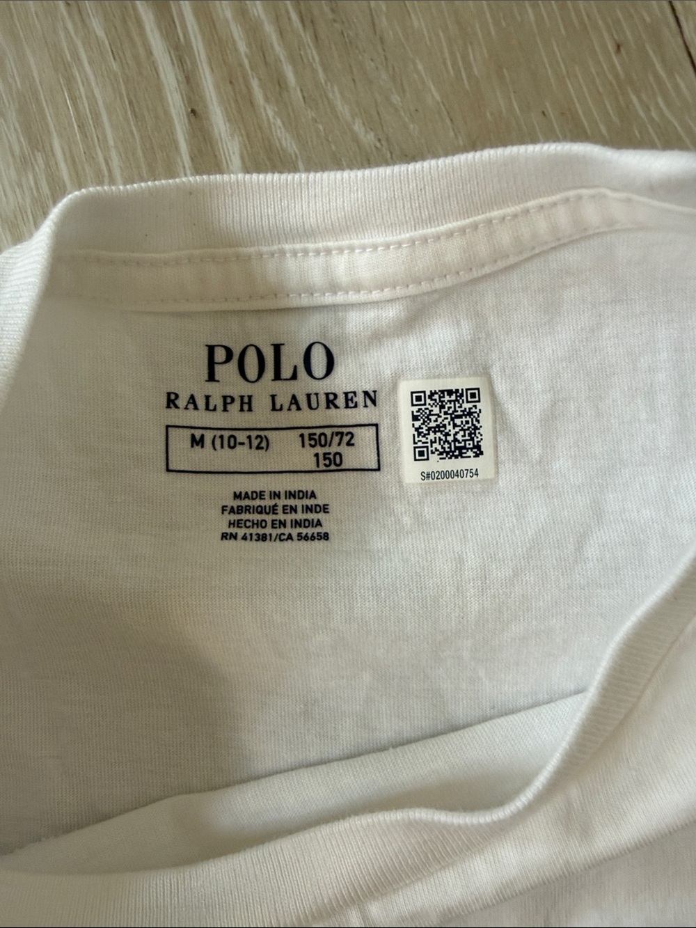 Polo by Ralph Lauren White Tee with Multicolor POLO Letters - Picture 2 of 2